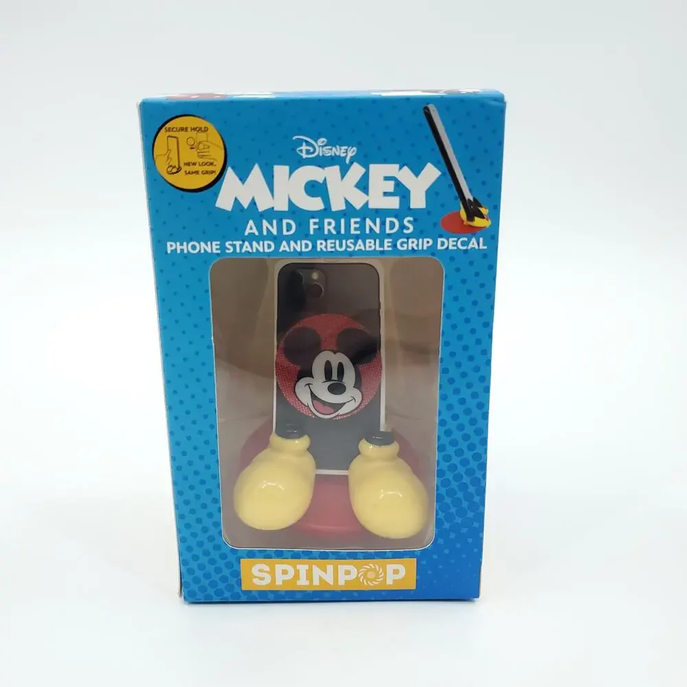 SpinPop Disney Mickey Mouse Phone Stand and Reusable Grip Decal
